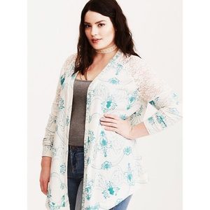 ‼️Sold🚫Disney-Torrid Ariel Lace Drape Cardigan